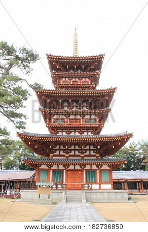 West Tower Of Yakushi Ji In Nara, Japan
