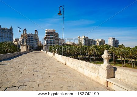 Valencia Puente pont del Mar bridge in Spain