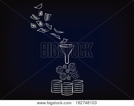 Documents Processed Into Data, Optical Character Recognition Concept