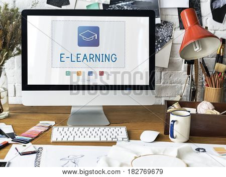 Computer technology electronic learning instructional media