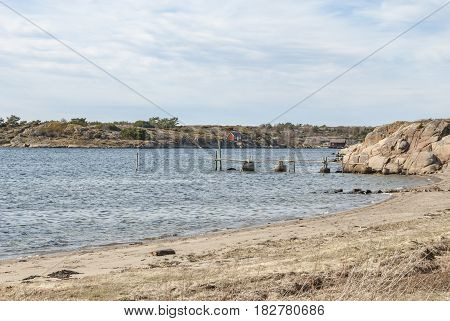 West coast in Sweden in springtime, Scandinavian nature