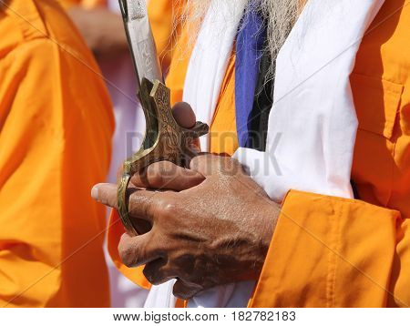Hands Of An Elder Sikh Man