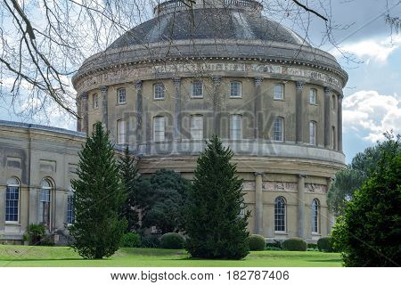 Italianate architecture at Ickworth on a spring day