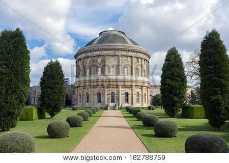 Italianate architecture at Ickworth on a spring day