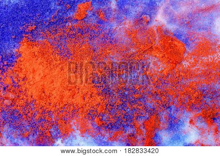 Beautiful Color Snow. Detail structure in snow