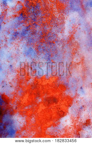 Beautiful Color Snow. Detail structure in snow