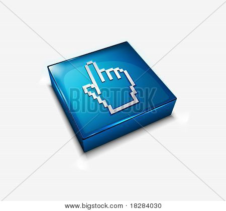 Ikona webu kurzor ruky