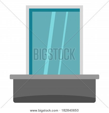 Blind window icon flat isolated on white background vector illustration