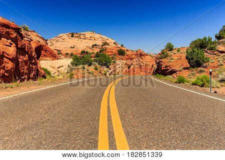 Viewpoint Near Kiva Koffeehouse, Scenic Byway 12, Escalante, Utah, Usa