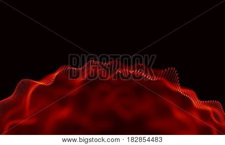 Abstract Black Geometrical Background . Connection structure. Science background. Futuristic Technology HUD Element . onnecting dots and lines . Big data visualization and Business .