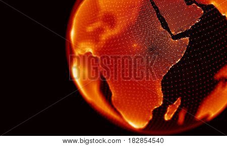 Abstract Black Geometrical Background . Connection structure. Science background. Futuristic Technology HUD Element . onnecting dots and lines . Big data visualization and Business .