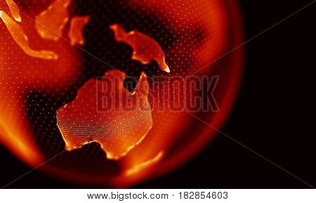 Abstract Black Geometrical Background . Connection structure. Science background. Futuristic Technology HUD Element . onnecting dots and lines . Big data visualization and Business .