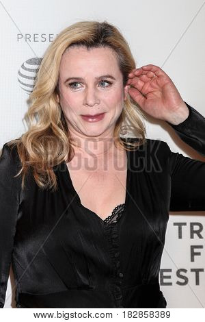 NEW YORK, NY - APRIL 20: Actress Emily Watson attends the 'Genius' Premiere during the 2017 Tribeca Film Festival at BMCC Tribeca PAC on April 20, 2017 in New York City.