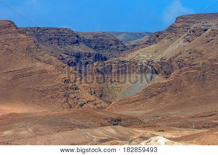 view from the hill where the historic Masada fortress