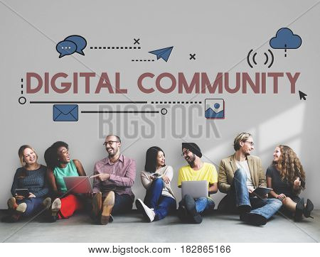 Digital Community Interaction Online Communication Stay Connected Interactive