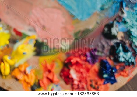 Abstract colourfull acrylic oil hand painted background.