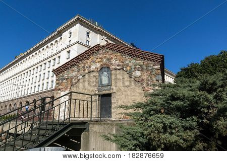 SOFIA, BULGARIA - APRIL 1, 2017: Amazing view of St. Petka Church in Sofia, Bulgaria