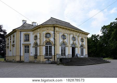 The Badenburg Bathhouse at Nymphenburg Castle Munich Germany.