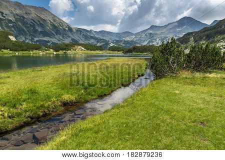 Amazing Panorama of Banderishki Chukar and Muratovo lake, Pirin Mountain, Bulgaria