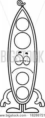 Sad Cartoon Peapod