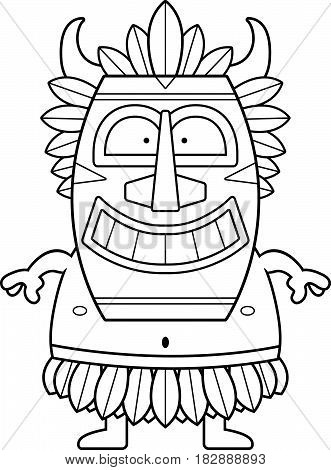 Smiling Cartoon Witch Doctor