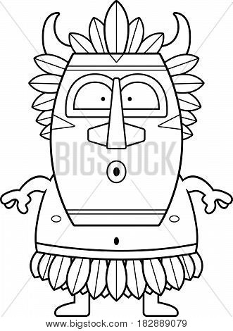 Surprised Cartoon Witch Doctor
