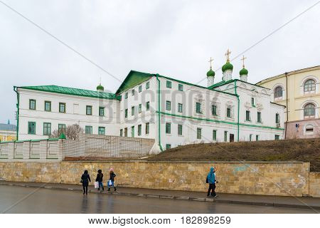 Kazan, Russia - March 26.2017. The Ioanno-Predtechensky monastery for men
