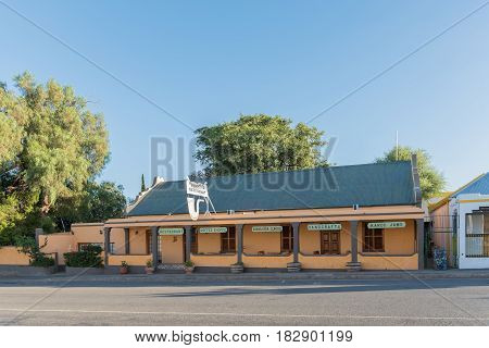CALITZDORP SOUTH AFRICA - MARCH 25 2017: A road stall in Calitzdorp a small town in the Western Cape Province
