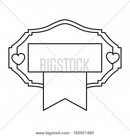 Decorative frame bannner icon vector illustration graphic design