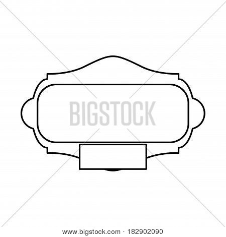 Decorative frame bannner icon vector illustration graphic design