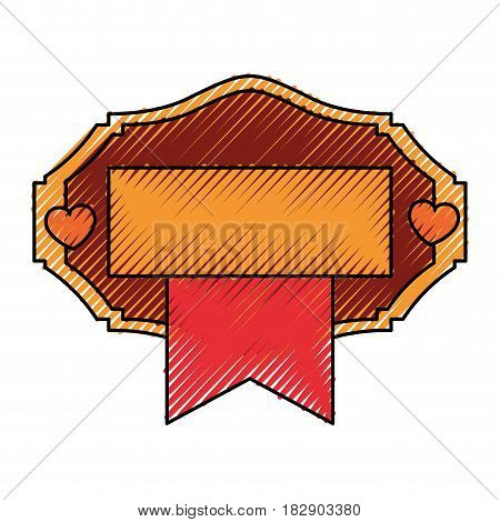 Decorative frame bannner icon vector illustration graphic design