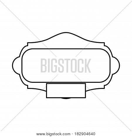 Decorative frame bannner icon vector illustration graphic design