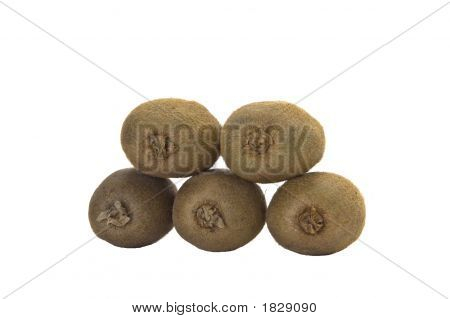 Group Of Kiwi Fruit