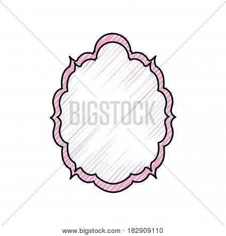Decorative frame bannner icon vector illustration graphic design