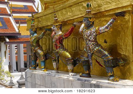 Arte de Royal Thai templo
