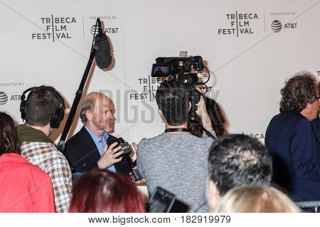 NEW YORK- APRIL 20: Filmmaker Ron Howard  attends the `Genius` Premiere during Tribeca Film Festival 2017 at BMCC Tribeca PAC on April 20, 2017 in New York City.
