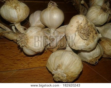 Garlic in food use leaves, arrow heads and stems. How hot spices and a separate component. It is an indispensable attribute of Mediterranean cuisine.