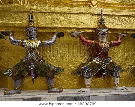 Arte de Royal Thai templo