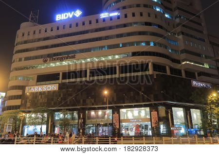 HANOI VIETNAM - NOVEMBER 24, 2016: Parkson department store. Parkson is a luxurious shopping center.