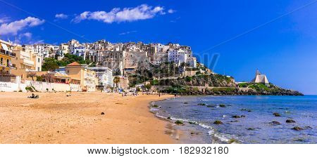 Charming Sperlonga town with nice beaches in Lazio region of Italy
