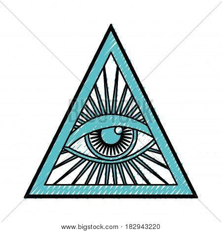 Human eye symbol icon vector illustration graphic design