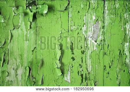 Black-and-white tone of abstract texture of the peeled-off paint for a background and for wallpaper