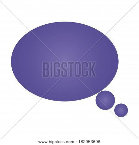 thought ellipse icon over white background. vector illustration