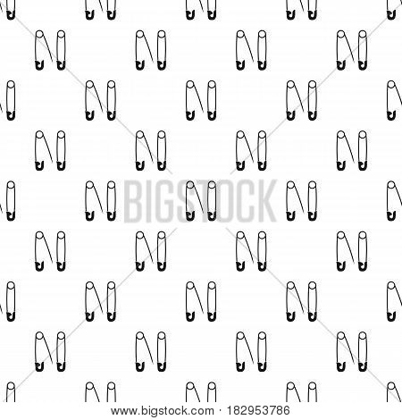 Pins pattern seamless in simple style vector illustration
