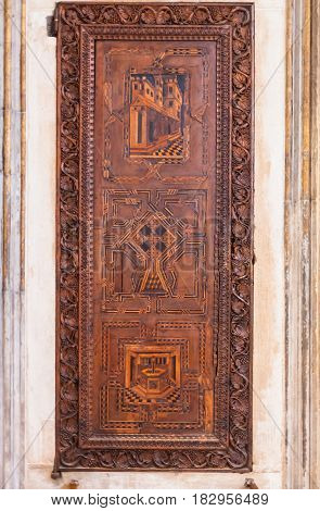 Door In Church Santa Maria Gloriosa Dei Frari