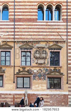 Palazzo Della Ragione On Piazza Dei Signori