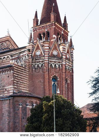 Apse Of Chiesa Di San Fermo Maggiore In Verona