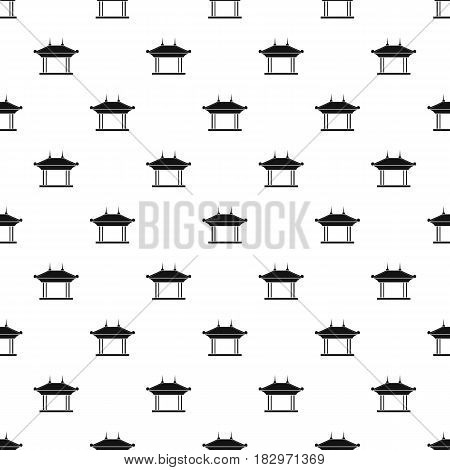 Pagoda pattern seamless in simple style vector illustration
