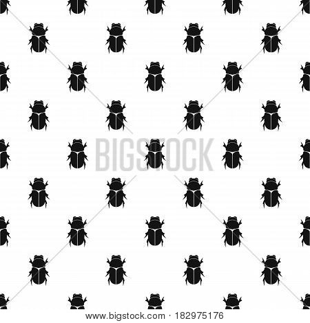 Chafer beetle pattern seamless in simple style vector illustration
