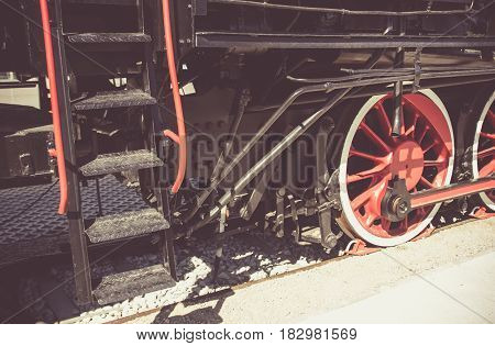 Details Of Polish Steam Locomotive.